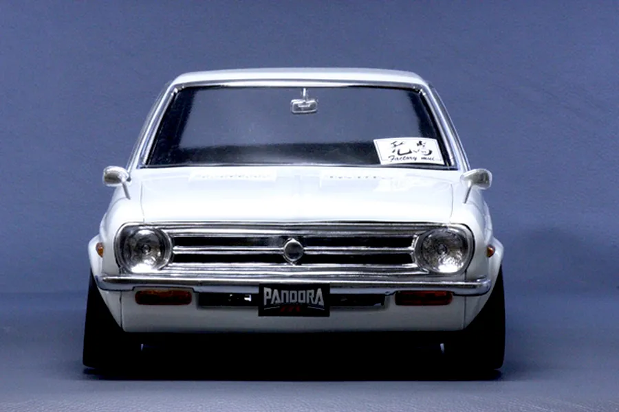 Pandora RC 1/10 Datsun Sunny 4Dr Unpainted Body Shell - Clear image 8