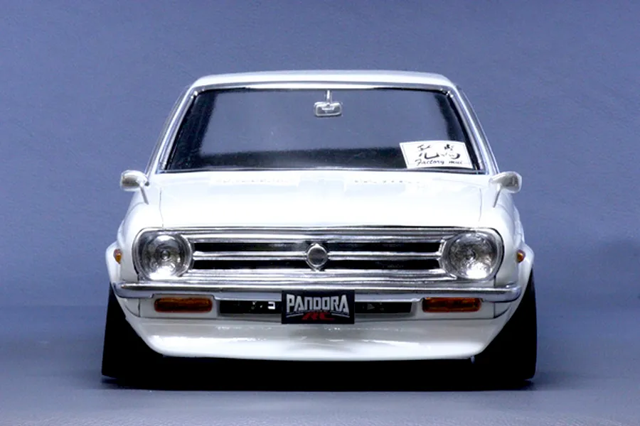 Pandora RC 1/10 Datsun Sunny 4Dr Unpainted Body Shell - Clear image 9