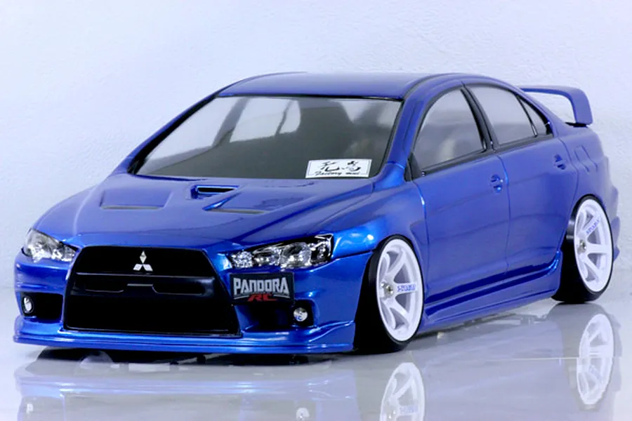 Pandora RC 1/10 Mitsubishi Lancer EvoluTionⅩ Unpainted Body Shell - Clear image 7
