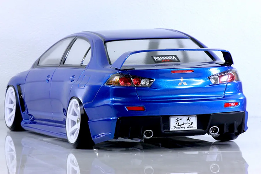 Pandora RC 1/10 Mitsubishi Lancer EvoluTionⅩ Unpainted Body Shell - Clear image 8