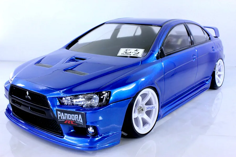 Pandora RC 1/10 Mitsubishi Lancer EvoluTionⅩ Unpainted Body Shell - Clear image 11