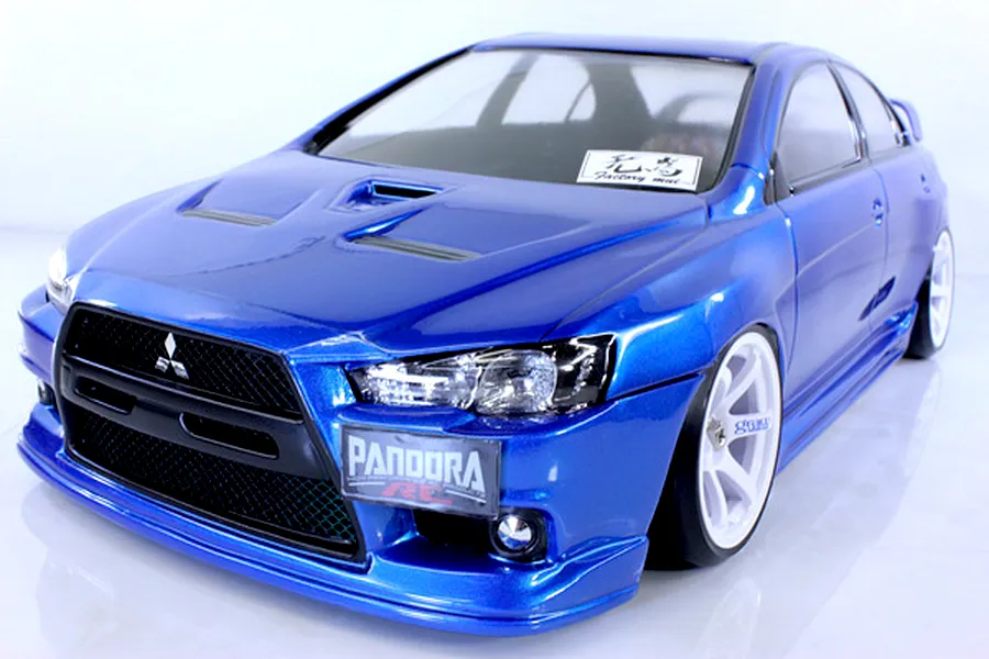 Pandora RC 1/10 Mitsubishi Lancer EvoluTionⅩ Unpainted Body Shell - Clear image 5