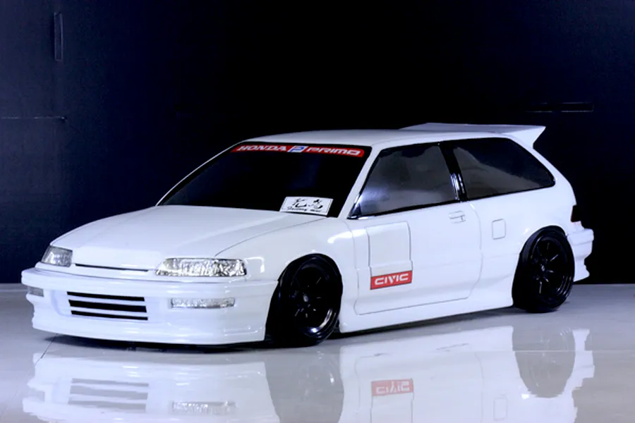 Pandora RC 1/10 Honda Civic EF9 Unpainted Body Shell - Clear image 1