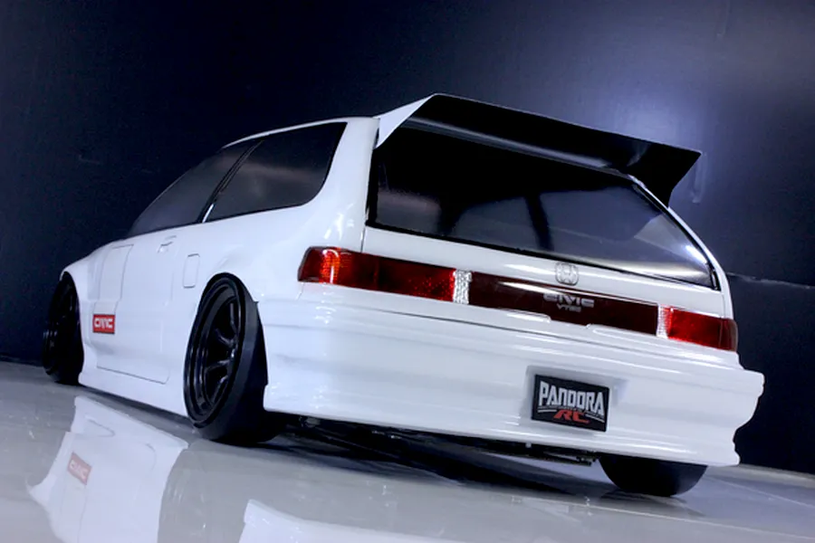 Pandora RC 1/10 Honda Civic EF9 Unpainted Body Shell - Clear image 5