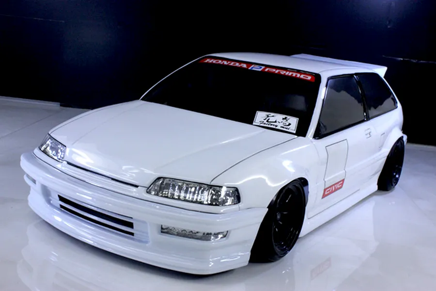 Pandora RC 1/10 Honda Civic EF9 Unpainted Body Shell - Clear image 9