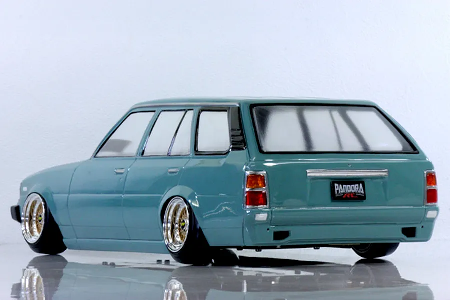 Pandora RC 1/10 Toyota Corolla KE70 Wagon Unpainted Body Shell - Clear image 3
