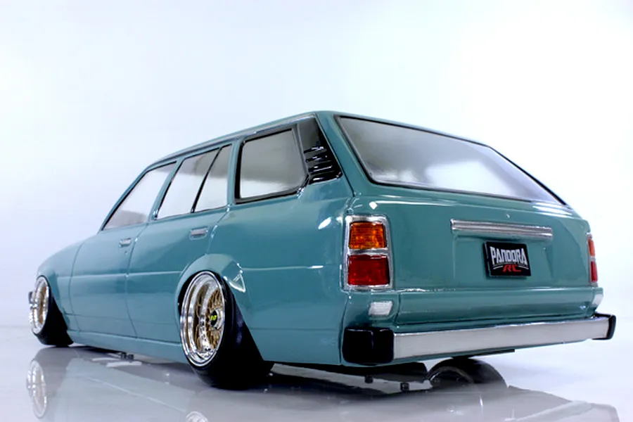 Pandora RC 1/10 Toyota Corolla KE70 Wagon Unpainted Body Shell - Clear image 10