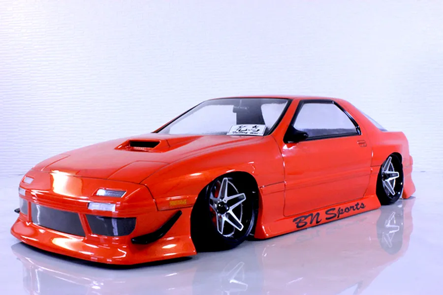 Pandora RC 1/10 Mazda RX-7 FC3S BN Sports Unpainted Body Shell - Clear image 1