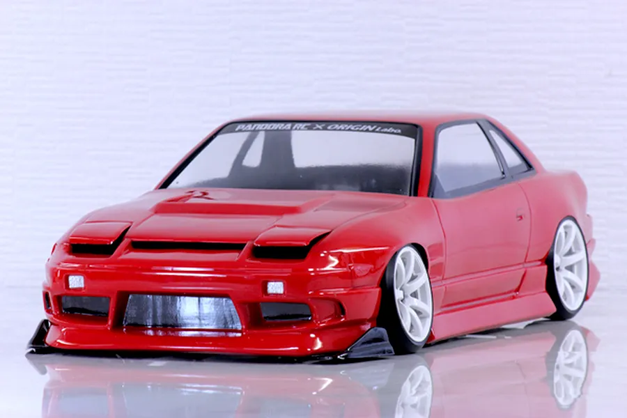 Pandora RC 1/10 Nissan 240SX One-Via Origin Labo. Unpainted Body Shell - Clear image 1