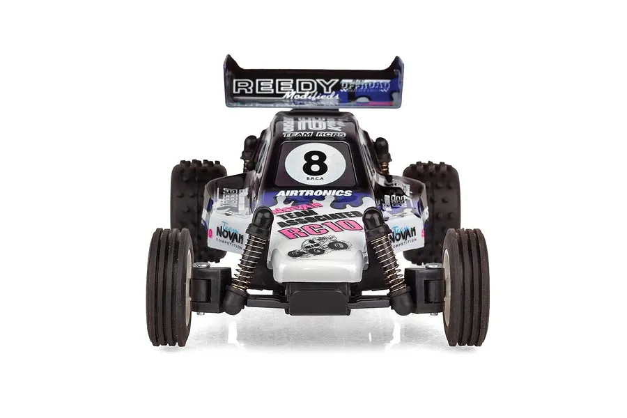 Front view of the Team Associated RC28 Brian Kinwald Edition 1/28 scale RC buggy on a white background.
