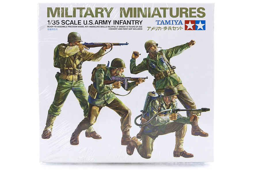 Tamiya 1/35 U.S. Army Infantry Scaled Plastic Model Kit image 16616