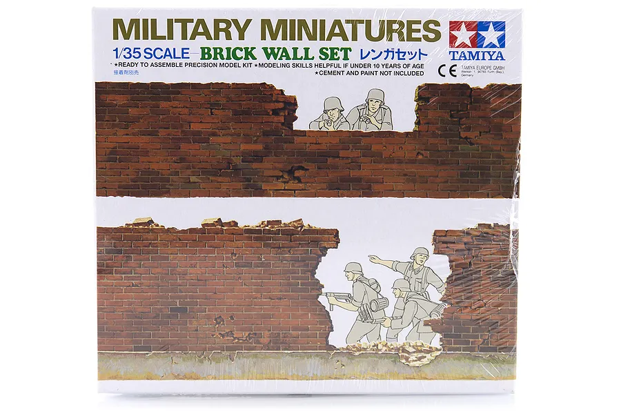 Tamiya 1/35 Brick Wall Set Scaled Plastic Model Kit image 16620