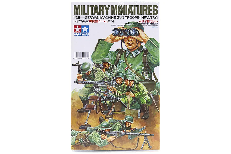 Tamiya 1/35 German Machine Gun Troops Scaled Plastic Model Kit image 16622
