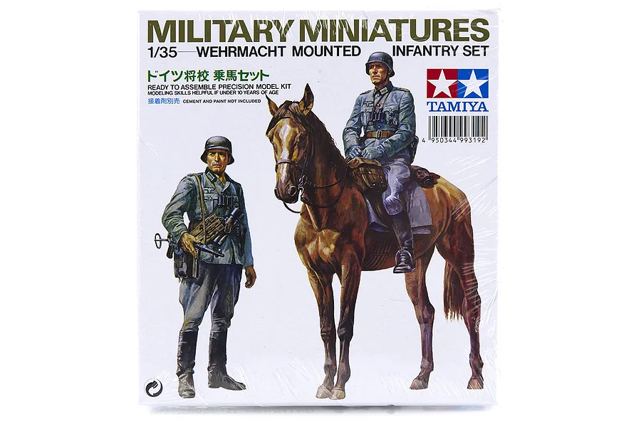 Tamiya 1/35 German Wehrmacht Mounted Infantry Set Scaled Plastic Model Kit image 16623