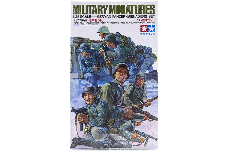 Tamiya 1/35 German Panzer Grenadiers Set Scaled Plastic Model Kit image 16624