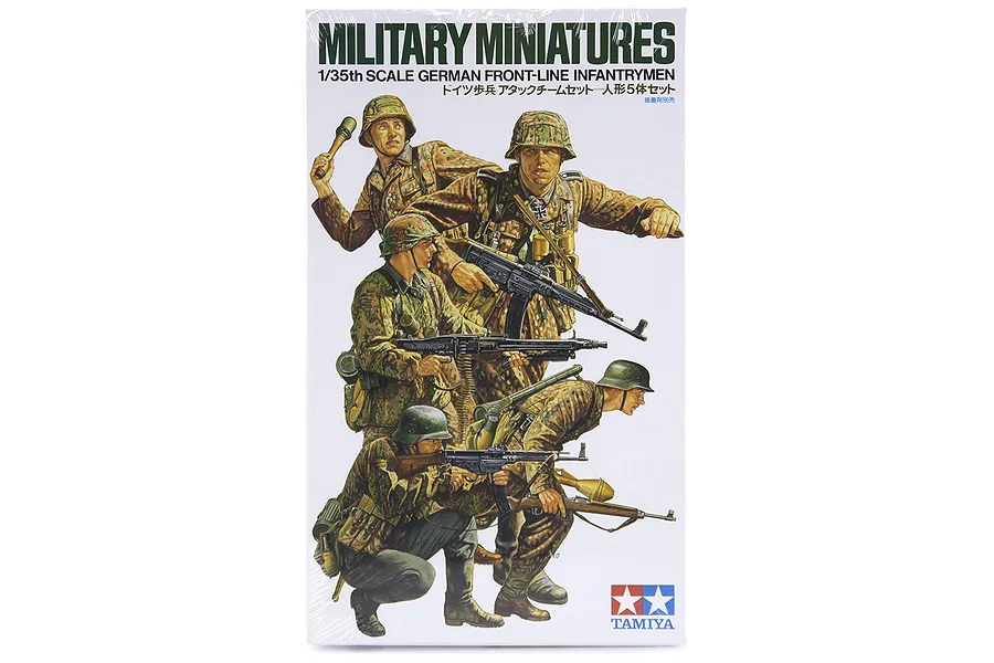 Tamiya 1/35 German Front-Line Infantrymen Scaled Plastic Model Kit image 16635