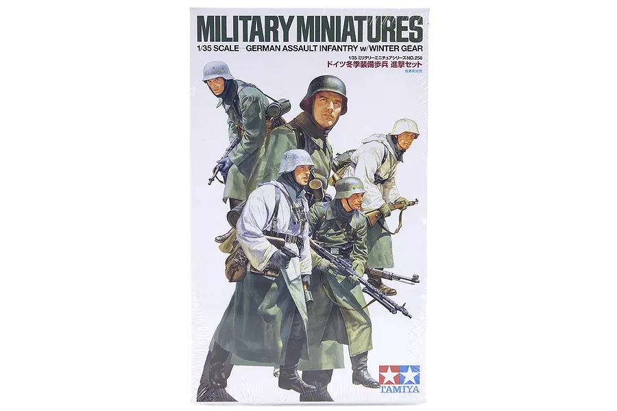 Tamiya 1/35 German Assault Infantry with Winter Gear Scaled Plastic Model Kit image 16648
