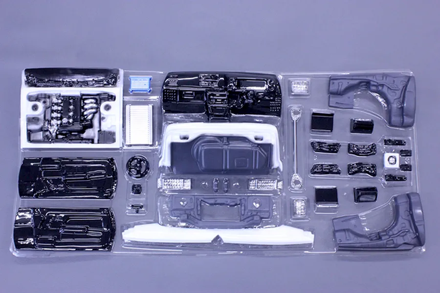 Pandora RC general purpose inner set parts in a clear plastic blister pack on a grey background.