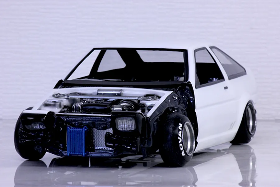 Pandora RC 1/10 Inner Set General Purpose (S13 Type) Unpainted Body Shell - Clear image 11