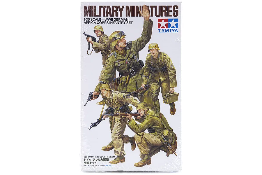 Tamiya 1/35 German WWII Africa Corps Infantry Set Scaled Plastic Model Kit image 16656