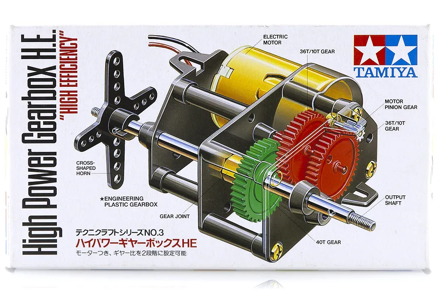 Tamiya High Power/High Efficiency Gearbox Set w/ Motor image 16692