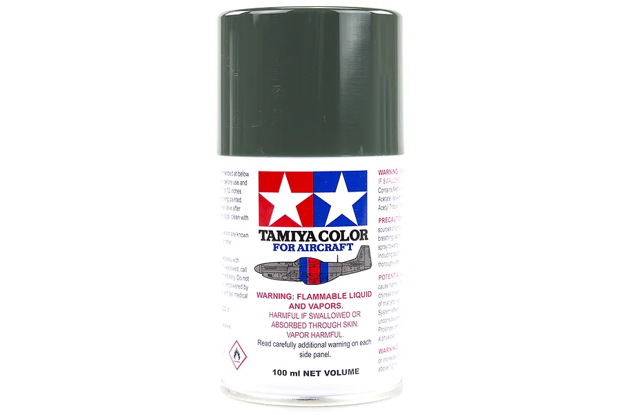 Tamiya AS-24 Dark Green (Luftwaffe) Aircraft Series Spray Paint 100ml image 16712