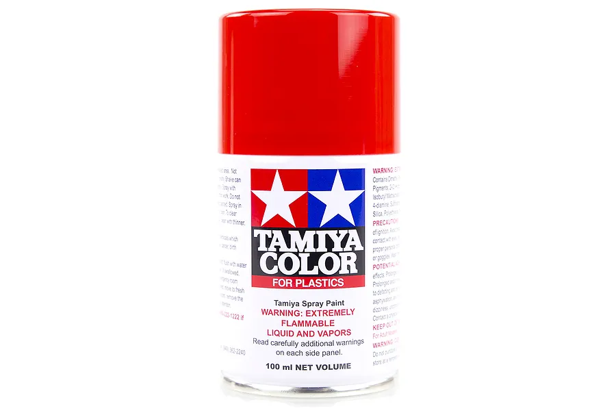 Tamiya TS-86 Pure Red Lacquer Spray Paint 100ml image 16720