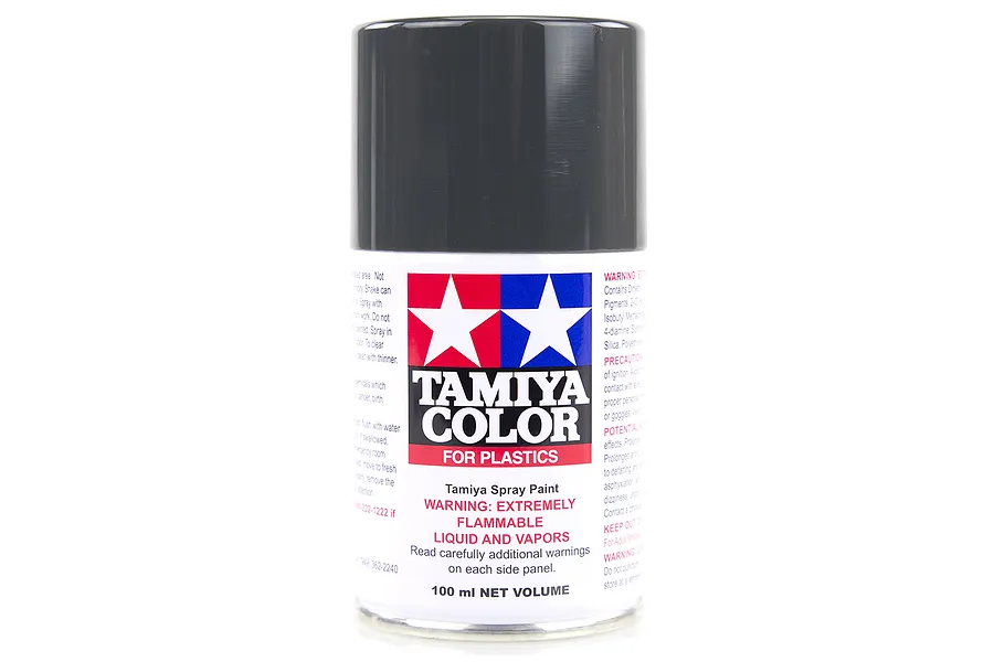 Tamiya TS-82 Rubber Black Lacquer Spray Paint 100ml image 16729