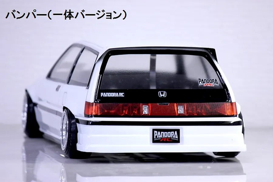 Pandora RC 1/10 Honda Civic Si (Wonder Civic) Unpainted Body Shell - Clear image 11