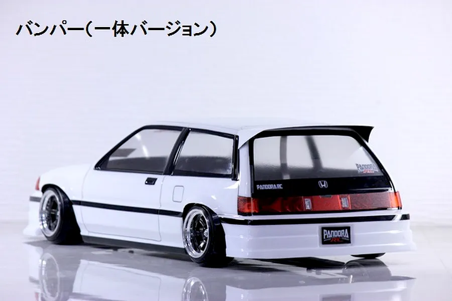 Pandora RC 1/10 Honda Civic Si (Wonder Civic) Unpainted Body Shell - Clear image 13