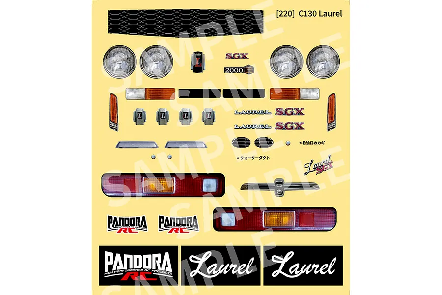 Pandora RC 1/10 C130 Laurel (Butaketsu) Unpainted Body Shell - Clear image 9