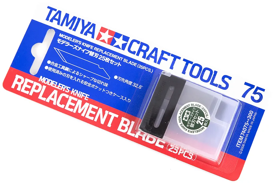 Tamiya Craft Knife Replacement Blades 25Pcs image 16829