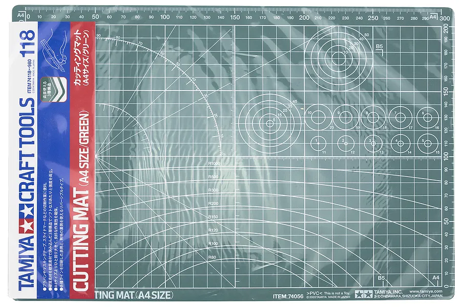 Tamiya Green Cutting Mat A4 Size image 16834