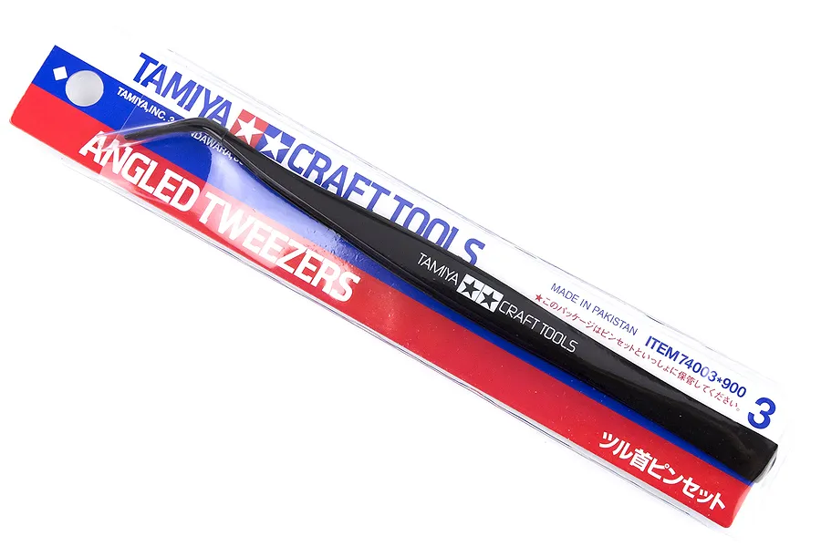 Tamiya Modelers Angled Tweezers Craft Tool image 16861