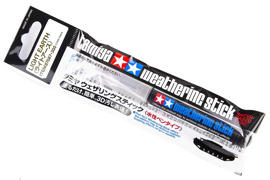 Tamiya Modelers Light Earth Weathering Stick (Water-Based) image 16867