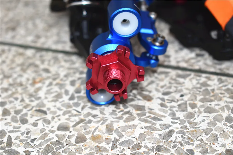GPM Aluminium 17mm Wheel Hex +6mm 4Pcs - Orange image 2