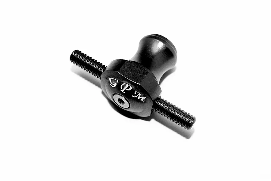 GPM Aluminium Spare Tyre Lock in black shown on a plain white background.