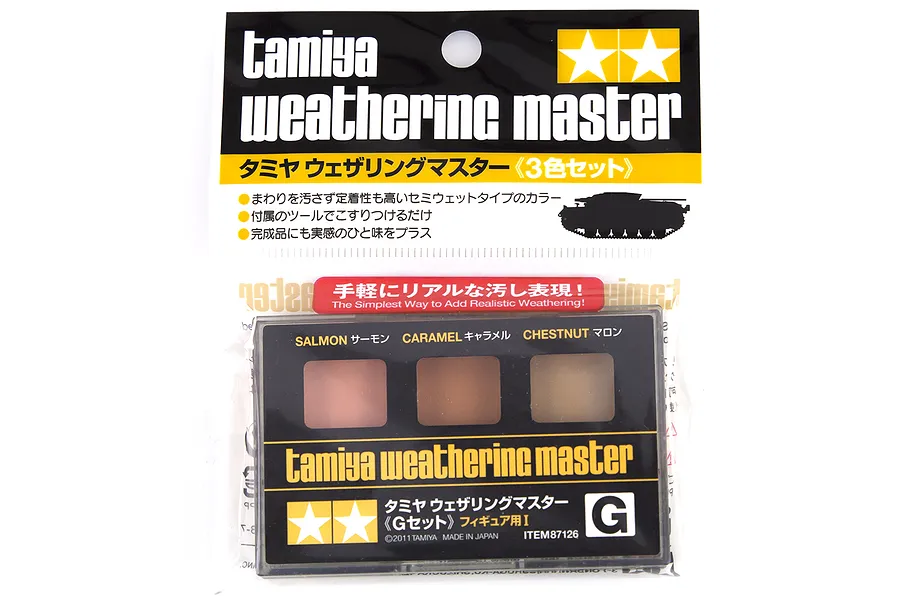 Tamiya Pale Salmon/Caramel/Chestnut Weathering Master Set G image 16892