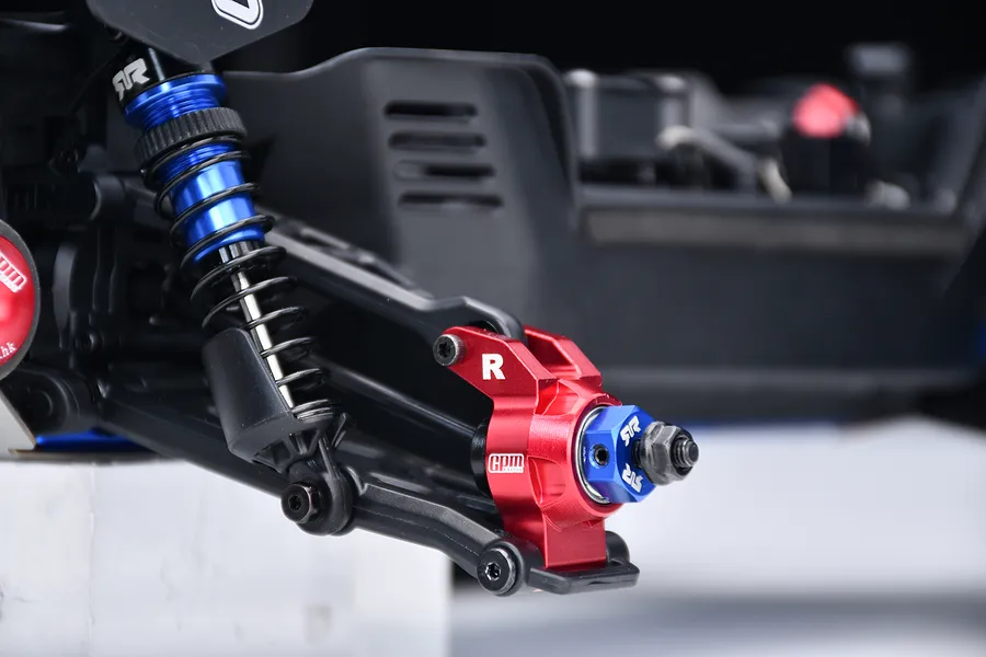 GPM Aluminium Rear Hubs with Larger Bearings 2Pcs - Black image 3