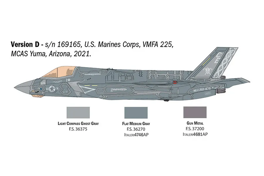 Italeri 1/48 F-35B Lightning II Fighter Scaled Plastic Model Kit image 6