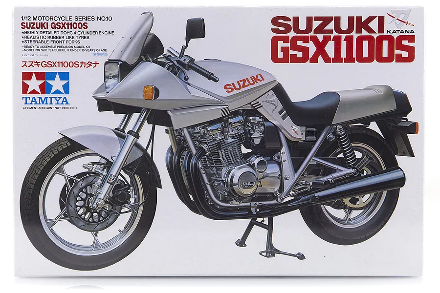 Tamiya 1/12 Suzuki GSX1100S Katana Motorcycle Plastic Model Kit image 16941