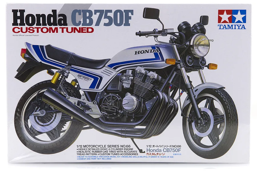 Tamiya 1/12 Honda CB750F Custom Tuned Motorcycle Scaled Plastic Model Kit image 16945