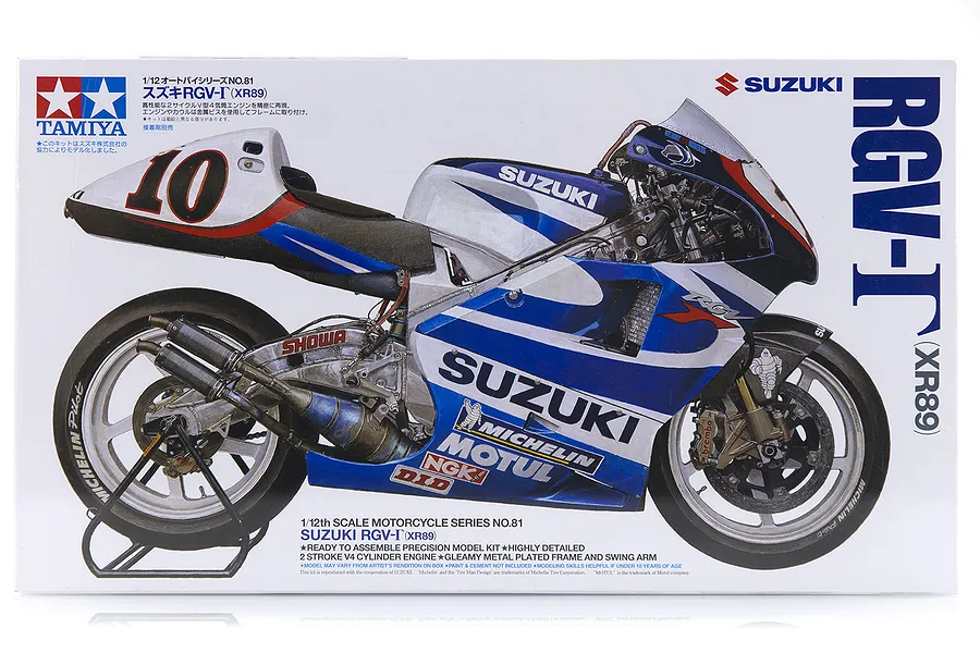 Tamiya 1/12 Suzuki RGV-T (XR89) Motorcycle Plastic Model Kit image 16950