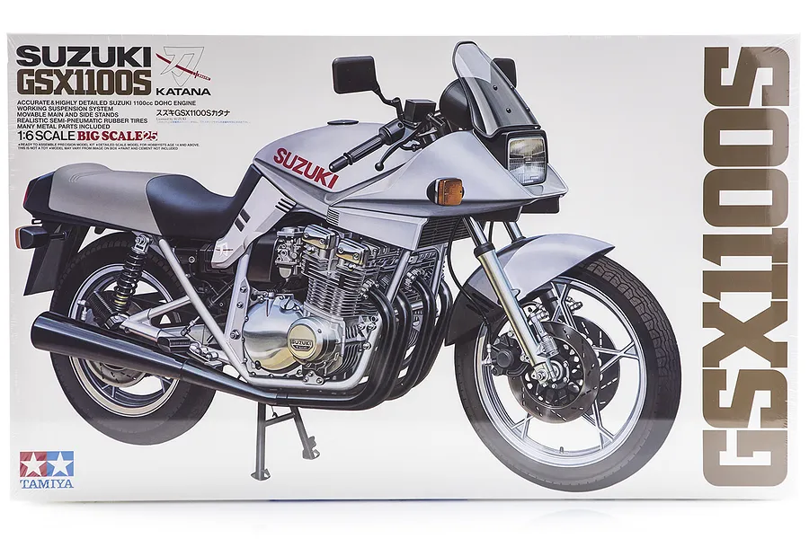 Tamiya 1/6 Suzuki GSX1100S Katana Motorcycle Plastic Model Kit image 16968