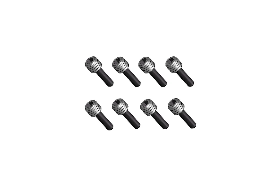 RGT 3x8mm Fine Thread Grub Pin Screws 8Pcs image 2