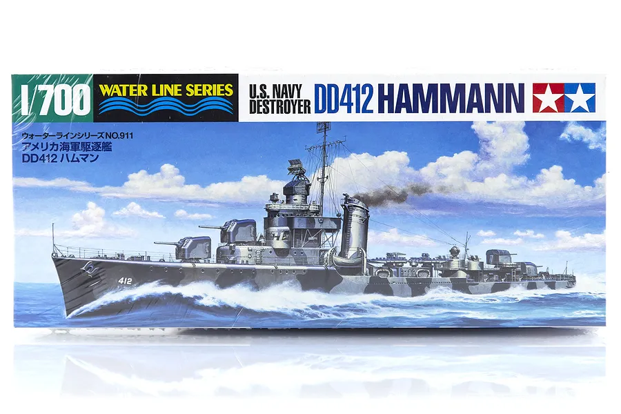 Tamiya 1/700 U.S. DD412 Hammann Destroyer (Waterline Series) Plastic Model Kit image 16994