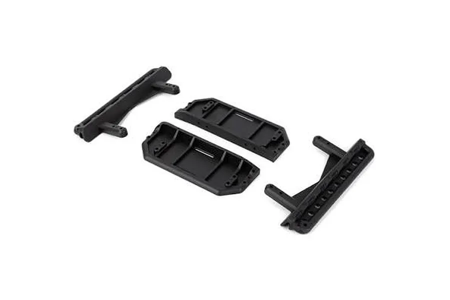 RGT Side Step Set laid out on a clean white background, showing molded black plastic body accessory parts.