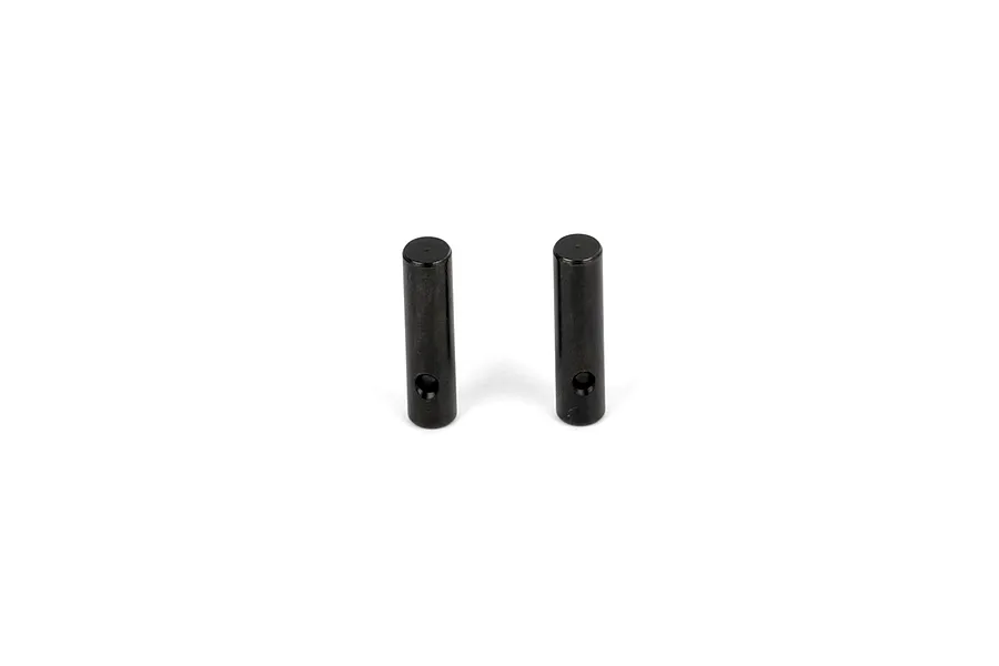 Two black metal gear shafts from RGT, displayed vertically against a plain white background.