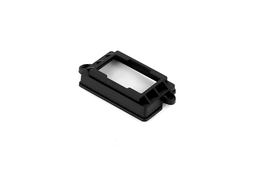 Black plastic receiver mount for RGT RC models shown against a plain white background.