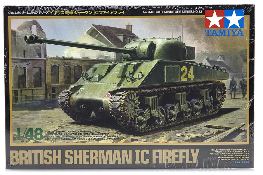 Tamiya 1/48 British Sherman IC Firefly Scaled Plastic Model Kit image 17010